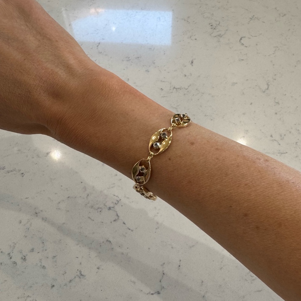 Vintage Givenchy smoke color stone brace